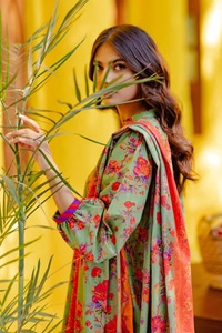 UAE -3PC Printed Lawn Unstitched Suit CL-42078