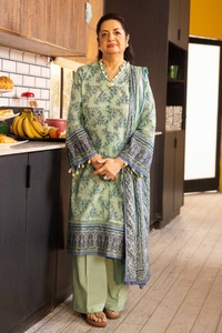 UAE -3PC Printed Lawn Unstitched Suit CL-42079 A