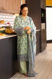 UAE -3PC Printed Lawn Unstitched Suit CL-42079 A