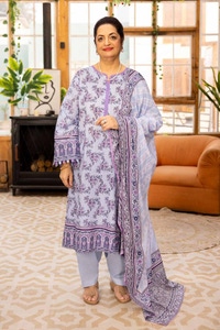 UAE -3PC Printed Lawn Unstitched Suit CL-42079 B