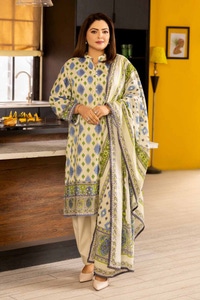 UAE -3PC Printed Lawn Unstitched Suit CL-42080 A