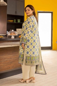 UAE -3PC Printed Lawn Unstitched Suit CL-42080 A