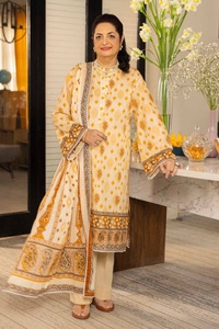 UAE -3PC Printed Lawn Unstitched Suit CL-42080 B