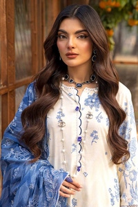 UAE -3PC Printed Embroidered Lawn Unstitched Suit CL-42087