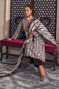 UAE -3PC Printed Embroidered Lawn Unstitched Suit CL-42093