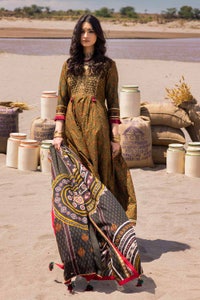 UAE -3PC Unstitched Printed Embroidered Lawn Suit CL-42117