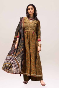 UAE -3PC Unstitched Printed Embroidered Lawn Suit CL-42117
