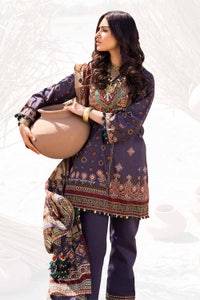 UAE -3PC Unstitched Printed Lawn Suit CL-42118