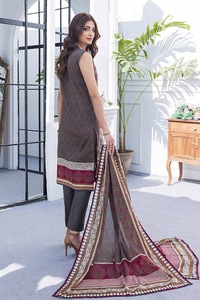 UAE -3PC Printed Lawn Unstitched Suit CL-42123 A