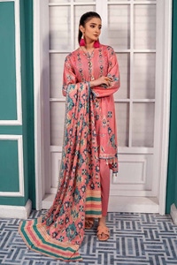 UAE -3PC Printed Lawn Unstitched Suit CL-42124