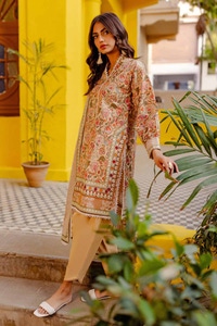 UAE -3PC Printed Lawn Unstitched Suit CL-42131