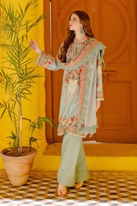 UAE -3PC Printed Lawn Unstitched Suit CL-42133
