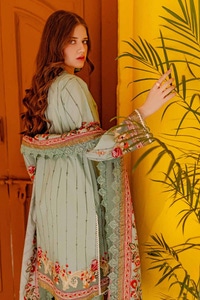 UAE -3PC Printed Lawn Unstitched Suit CL-42133
