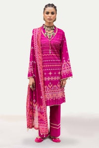 UAE -3PC Unstitched Printed Lawn Suit CL-42142