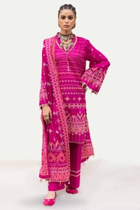 UAE -3PC Unstitched Printed Lawn Suit CL-42142