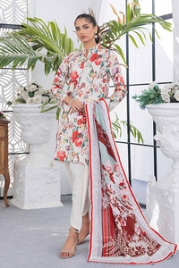 UAE -3PC Printed Lawn Unstitched Suit CL-42144