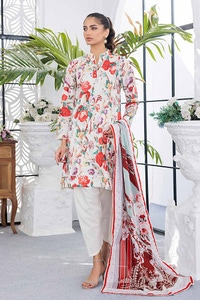 UAE -3PC Printed Lawn Unstitched Suit CL-42144