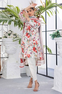 UAE -3PC Printed Lawn Unstitched Suit CL-42144