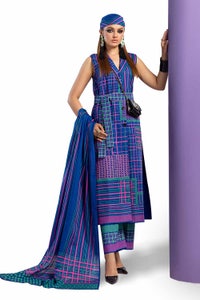 UAE -3PC Unstitched Printed Lawn Suit CL-42150