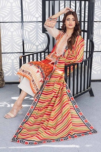 UAE -3PC Printed Lawn Unstitched Suit CL-42167 A