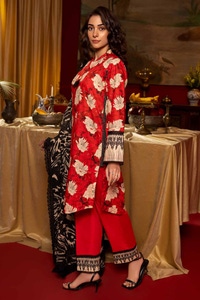 UAE -3PC Printed Lawn Unstitched Suit CL-42180