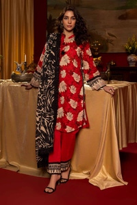 UAE -3PC Printed Lawn Unstitched Suit CL-42180