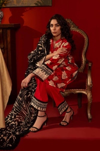UAE -3PC Printed Lawn Unstitched Suit CL-42180