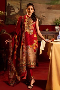 UAE -3 Piece Printed Lawn Unstitched Suit CL-42181