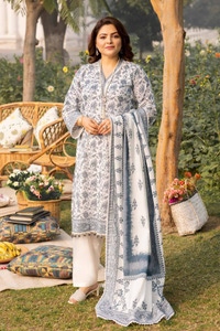 UAE -3PC Printed Lawn Unstitched Suit CL-42193 B