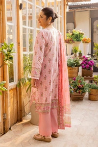 UAE -3PC Printed Lawn Unstitched Suit CL-42194 B