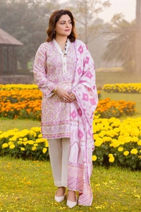 UAE -3PC Printed Lawn Unstitched Suit CL-42195 A