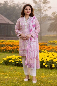 UAE -3PC Printed Lawn Unstitched Suit CL-42195 A