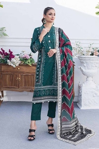 UAE -3PC Printed Lawn Unstitched Suit CL-42204 A