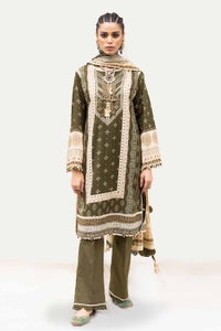 UAE -3PC Unstitched Printed Lawn Suit CL-42205