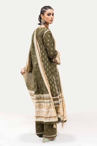 UAE -3PC Unstitched Printed Lawn Suit CL-42205