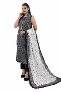 UAE -3PC Unstitched Printed Lawn Suit with Lacquer Printed Lawn Dupatta CL-42242 A