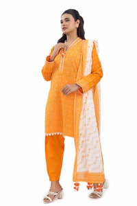 UAE -3PC Unstitched Printed Lawn Suit with Lacquer Printed Lawn Dupatta CL-42242 B