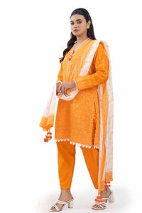 UAE -3PC Unstitched Printed Lawn Suit with Lacquer Printed Lawn Dupatta CL-42242 B