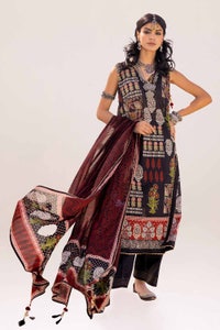UAE -3PC Unstitched Printed Lawn Suit CL-42246