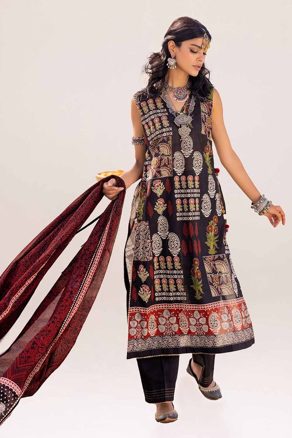 UAE -3PC Unstitched Printed Lawn Suit CL-42246
