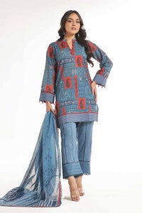 UAE -3 Piece Unstitched Printed Lawn Suit CL-42249