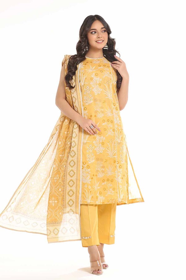 UAE -3 Piece Unstitched Printed Lawn Suit CL-42250
