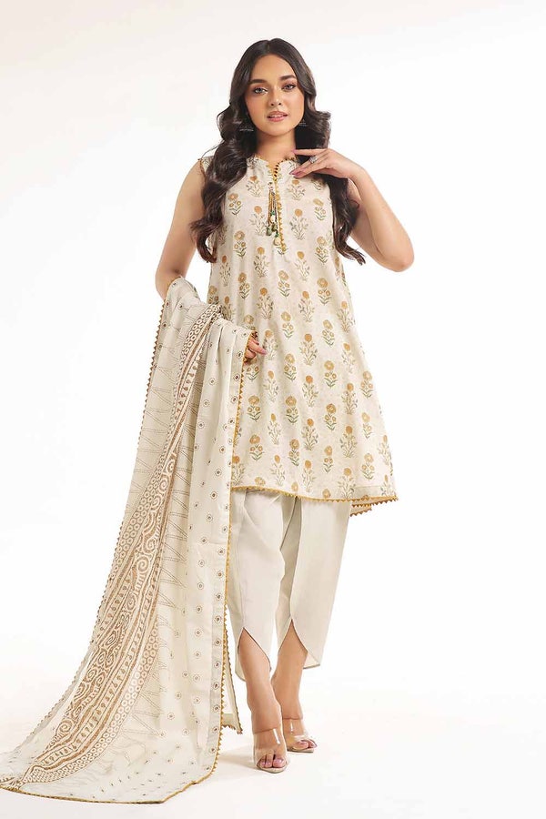 UAE -3 Piece Unstitched Printed Lawn Suit CL-42251