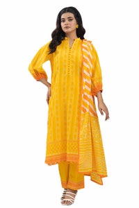 UAE -3PC Unstitched Printed Lawn Suit CL-42288 A