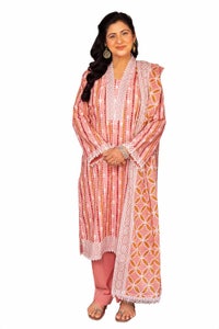 UAE -3PC Unstitched Printed Lawn Suit CL-42295 B