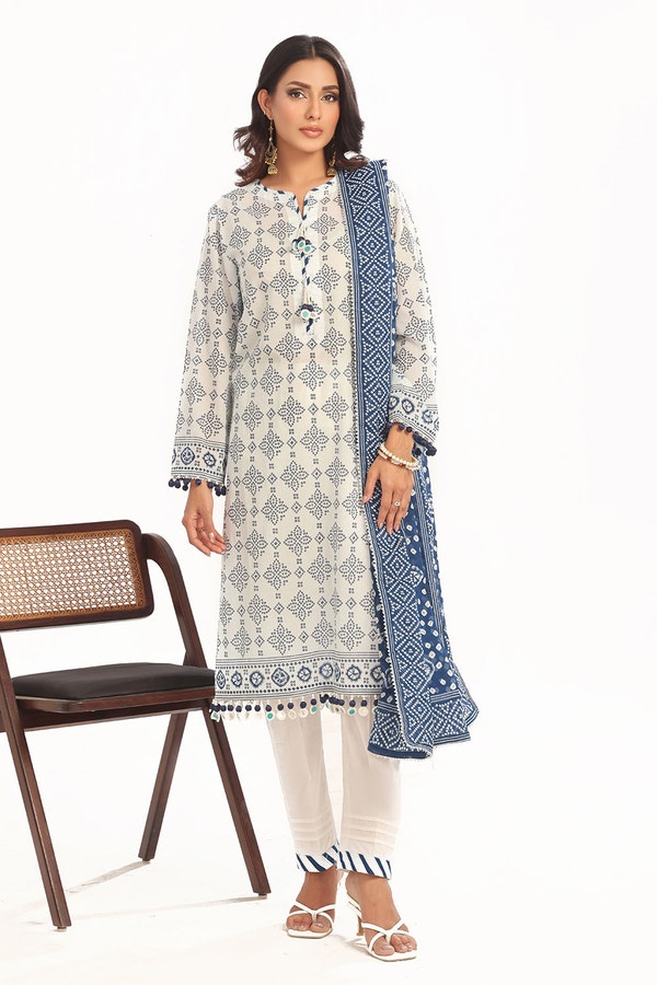 UAE -3 Piece Unstitched Printed Lawn Suit CL-42316 B