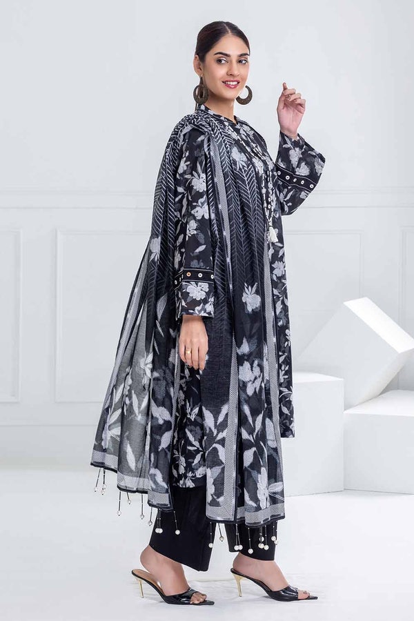 UAE -3 Piece Unstitched Printed Lawn Suit CL-52433