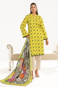 UAE -3 Piece Unstitched Printed Lawn Suit with Printed Lawn Dupatta CL-52457