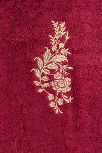 UAE -Claret 3 Pc Combed Embroidered Towel Set