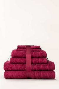 UAE -Claret Combed Towel 6 Pc Set